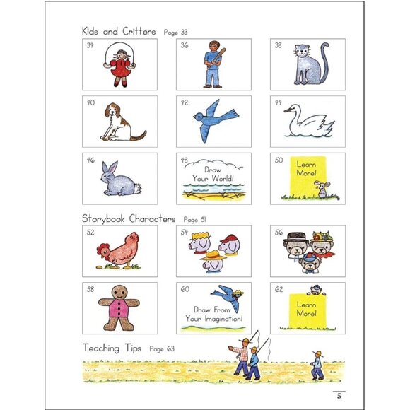Draw Write Now Book 1 & 2 Homeschool Set Kids Handwritten Storybook Characters - Picture 5 of 11